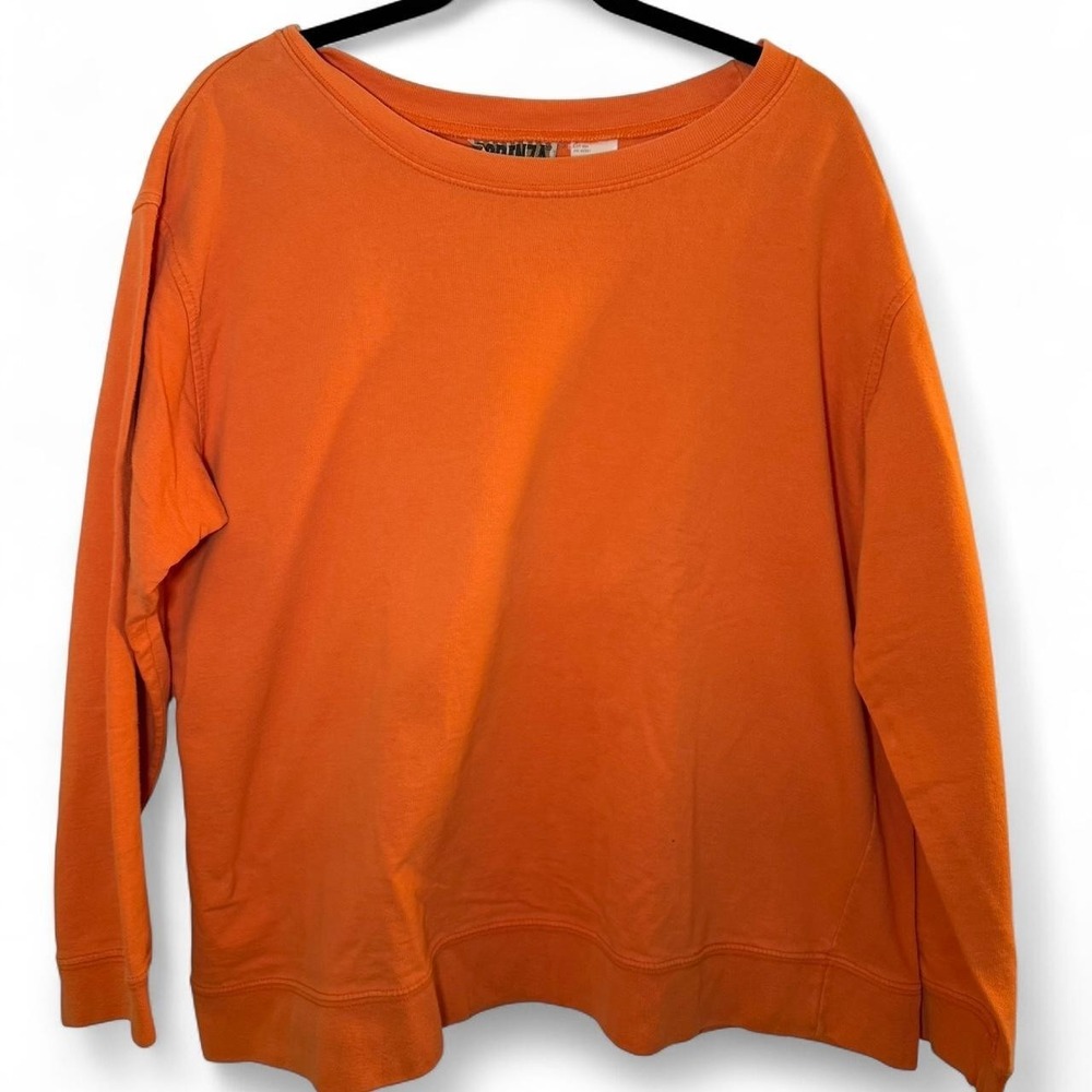Forenza Crewneck Sweatshirt Orange L/XL Vintage 90s Streetwear Casual